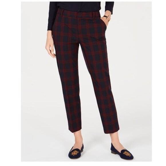 Charter Club Petite Plaid Ankle-Length Pants - Picture 1 of 8